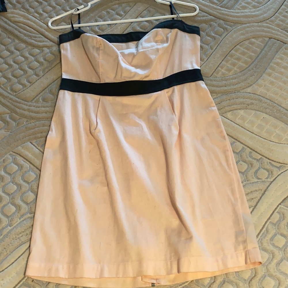Pink and black dress